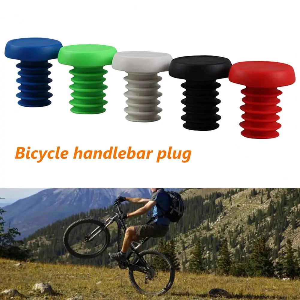 1 Пара пластиковых заглушек для стержней, антивибрационные, яркого цвета, прочные износостойкие заглушки для стержней для горных велосипедов