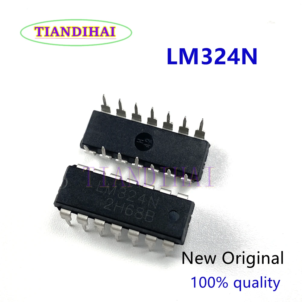 10-100ШТ LM324N DIP14 DIP Новая и оригинальная микросхема LM324