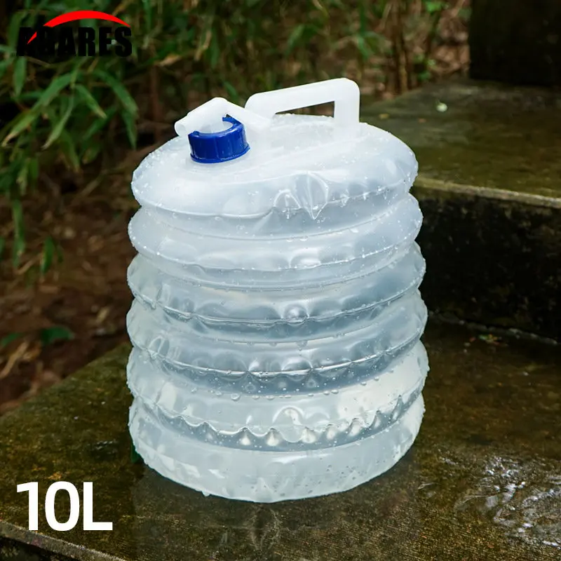 10Л Открытый Складной мешок для воды Кемпинг Складные Контейнеры для воды Питьевая Многофункциональная Телескопическая Бутылка для воды для хранения