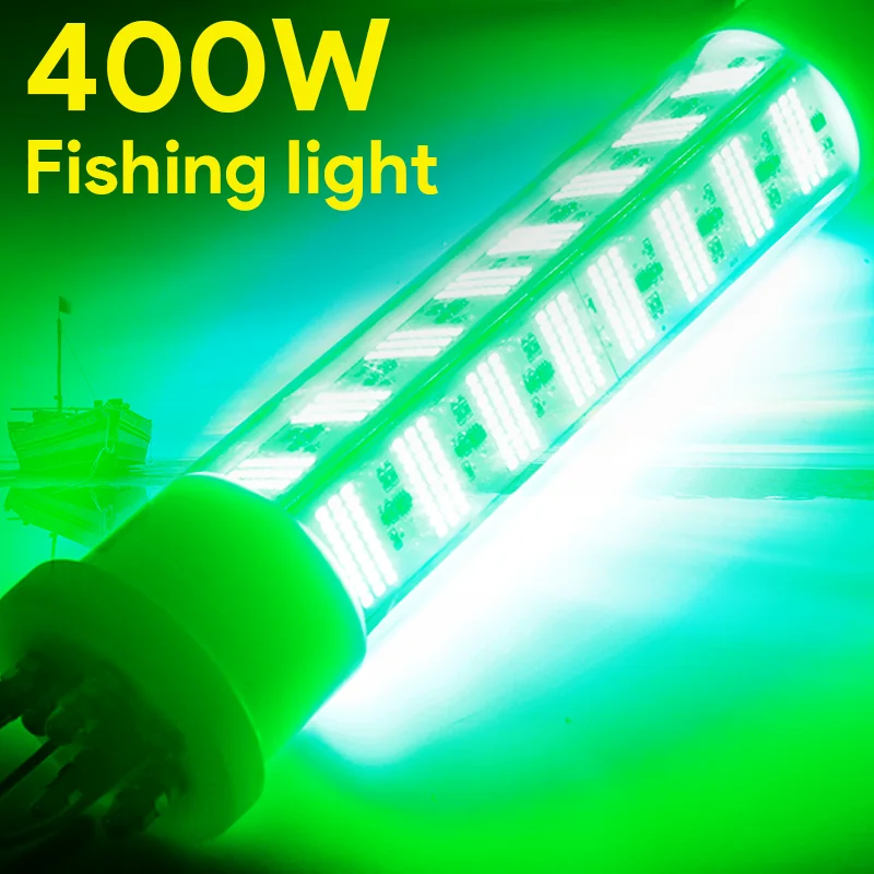 12 В 400 Вт светодиодный фонарь для рыбалки, морской фонарь, фонарь для подводной рыбалки, аккумуляторные лампы для ловли кальмаров, приманки для ловли кальмаров