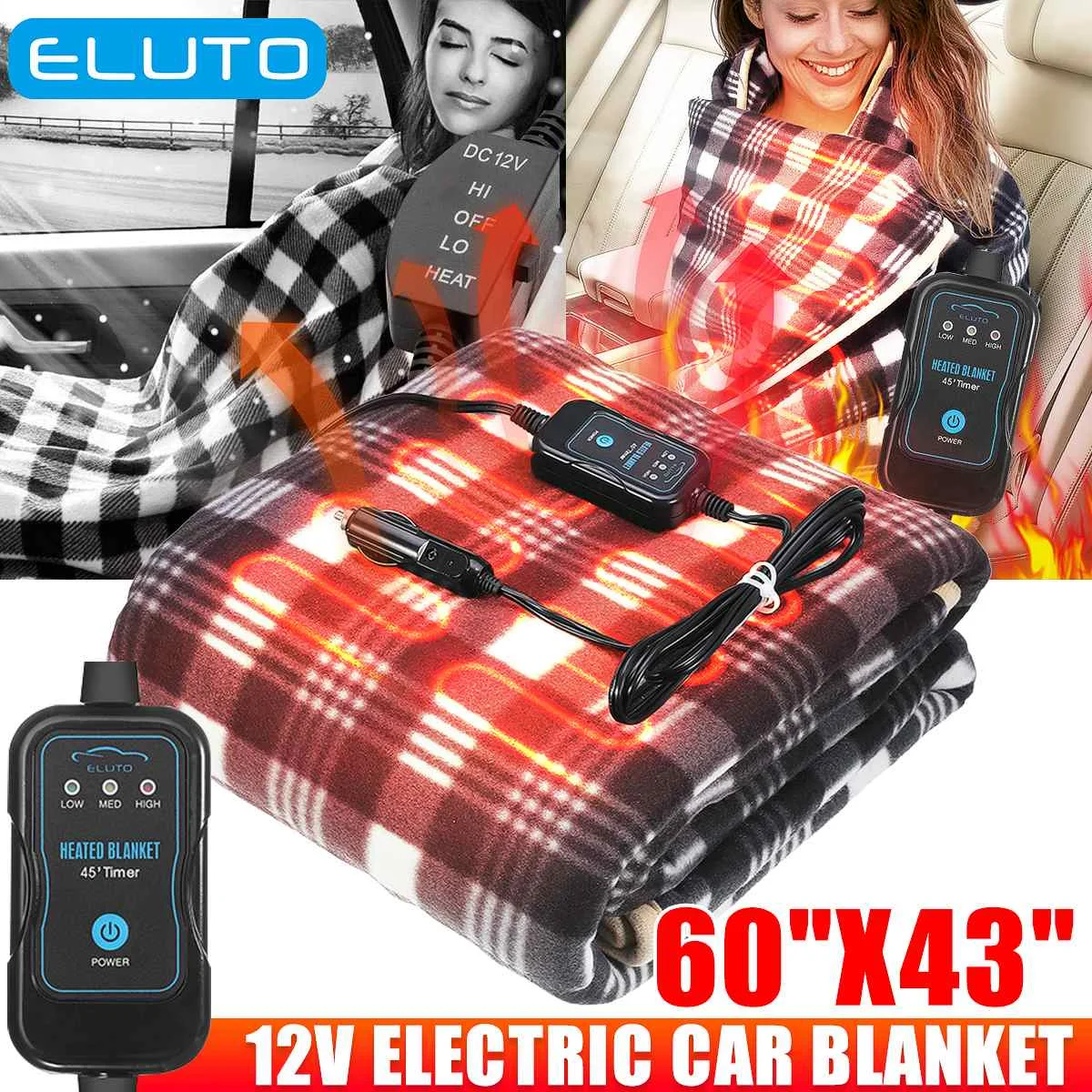 12 В Автомобильное одеяло с электрическим подогревом, Коврик, сетка, Энергосберегающее Теплое Осенне-зимнее Автомобильное Электрическое одеяло с подогревом, фургон, внедорожник, грузовик