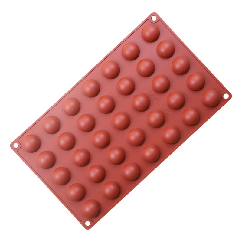 35 маленьких полукруглых силиконовых форм для торта, шоколадных форм XG285