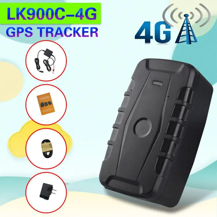 4G GPS-Трекер LK900C-4G в реальном времени с предупреждением о низком заряде батареи и функцией аварийного отключения В режиме ожидания с длительным сроком службы батареи 2000 мАч