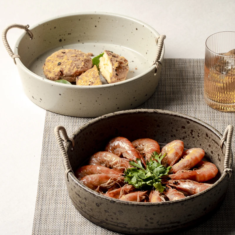 8,5-дюймовая керамическая тарелка в японском стиле ручной работы креативная фруктовая тарелка бытовая керамическая посуда ресторанная салатная круглая тарелка