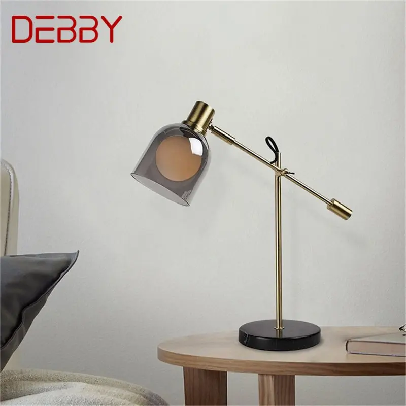 DEBBY Nordic Простая настольная лампа в стиле постмодерн, светодиодное настольное освещение для домашнего кабинета, украшения спальни