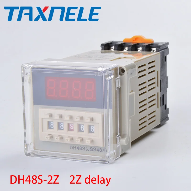 DH48S-2Z Реле задержки 2Z Реле времени с Разъемом AC110V AC220V DC24V DC12V 8-Контактный модуль таймера