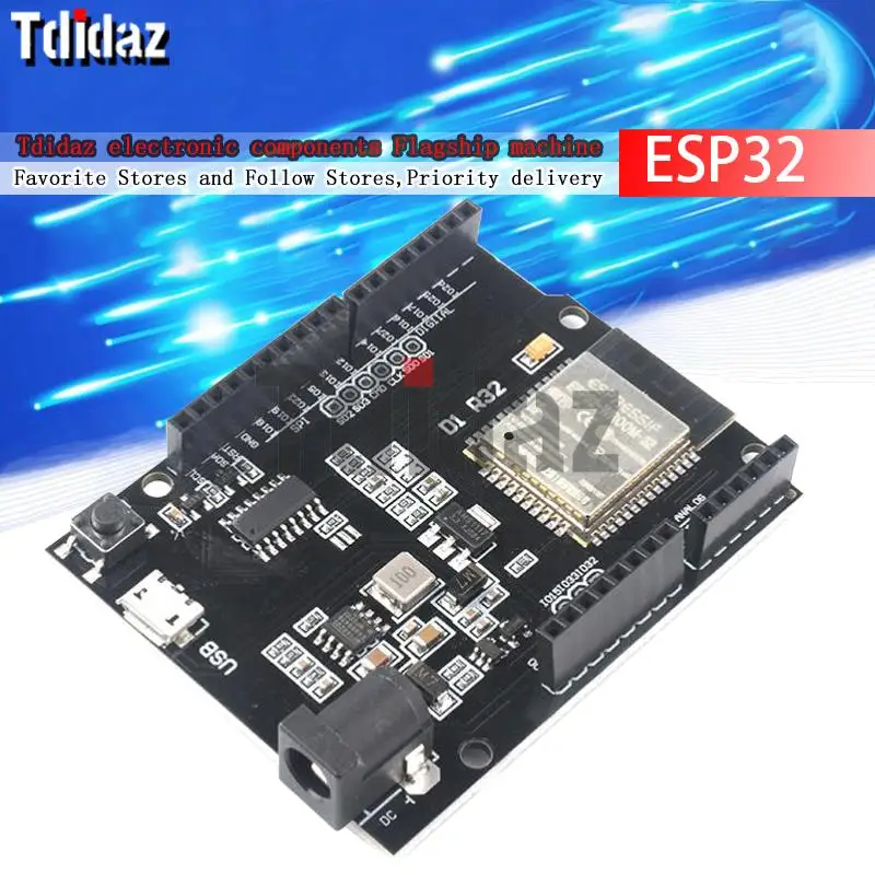 ESP32 Для Wemos D1 Mini Для Arduino UNO R3 D1 R32 WIFI Беспроводная Плата разработки Bluetooth CH340 4M Memory One