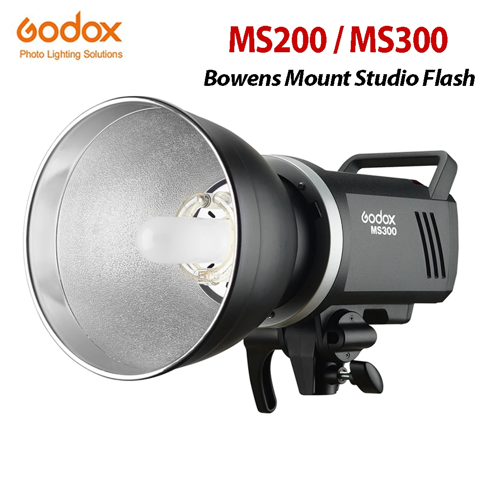 Godox MS200 200W или MS300 300W Встроенный беспроводной приемник 2,4G Легкая, Компактная и прочная студийная вспышка с креплением Bowens Mount