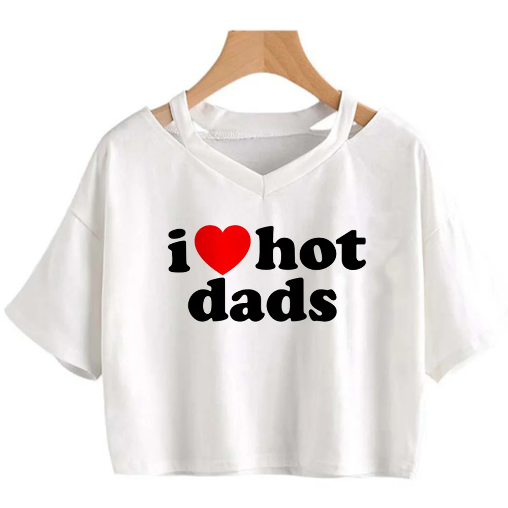 i love hot dads Майки на бретелях yk2, дрянная уличная одежда, укороченный топ для девочек, Кавайная винтажная графическая футболка fairy grunge tee