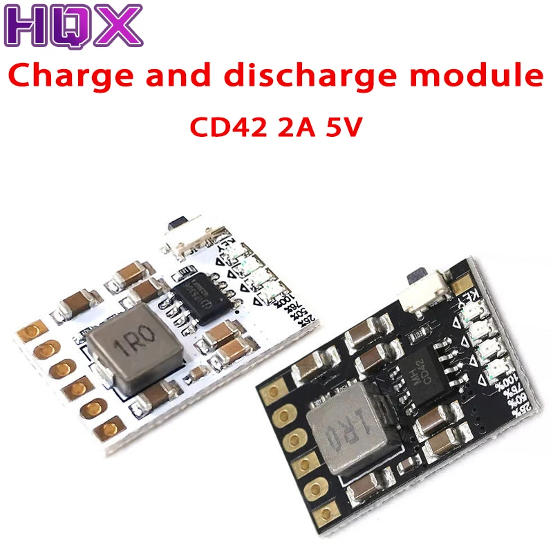 MH-CD42 DC 5V 2.1A Плата мобильного питания Diy 4,2 В Для зарядки / разряда (boost)/ защиты аккумулятора /индикаторного модуля 3,7 В литиевого 18650