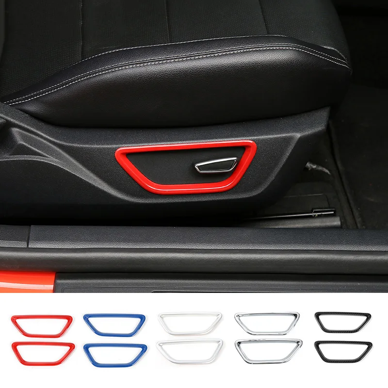 MOPAI ABS Кнопка регулировки сиденья в салоне автомобиля, декоративное кольцо для крышки, наклейки для Ford Mustang 2015 года выпуска, автомобильные аксессуары для укладки