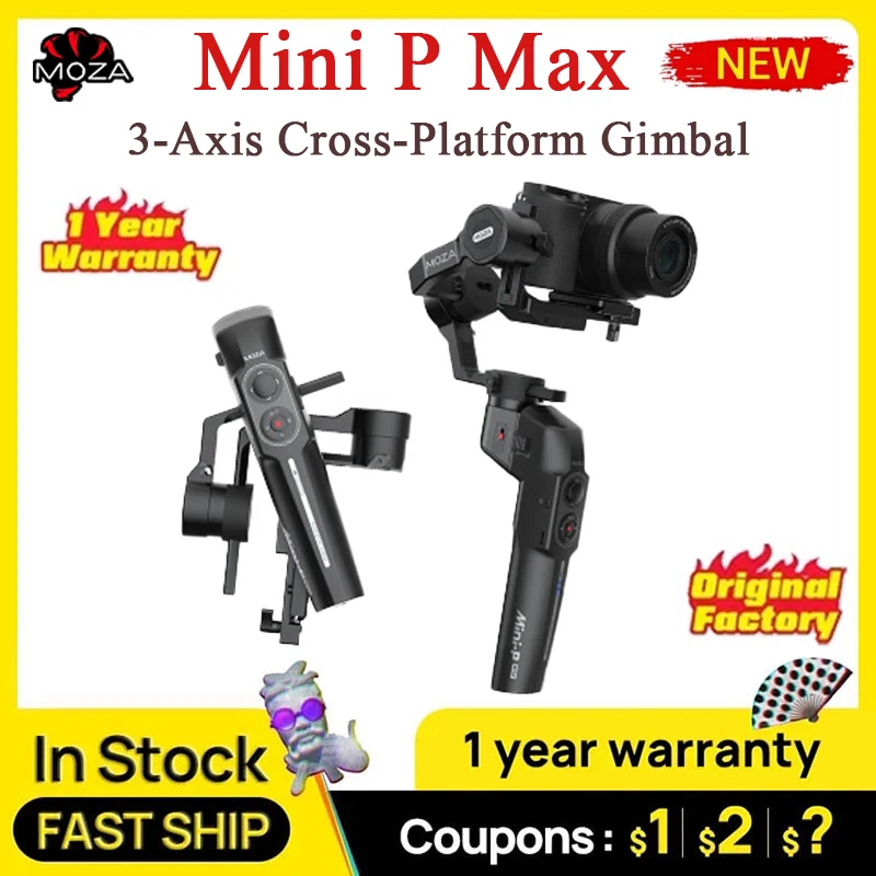 Moza Mini P MAX 3-Осевой Карданный стабилизатор Складного Карманного размера для Gopro/Смартфонов/ Экшн-камер/Легких Беззеркальных