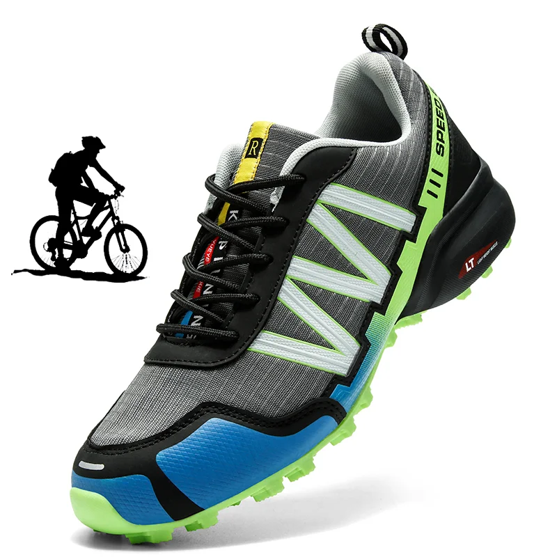 MTB Велосипедная обувь zapatillas ciclismo, мужская мотоциклетная обувь, Ткань Оксфорд, Водонепроницаемая велосипедная обувь, Уличные походные кроссовки, Зима
