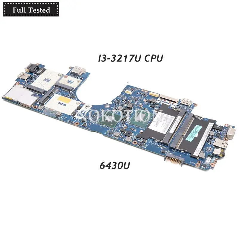 NOKOTION Для ноутбука Dell Latitude 6430U Материнская плата CN-08K51X 08K51X QCZ00 LA-8831P Материнская плата I3-3217U CPU DDR3