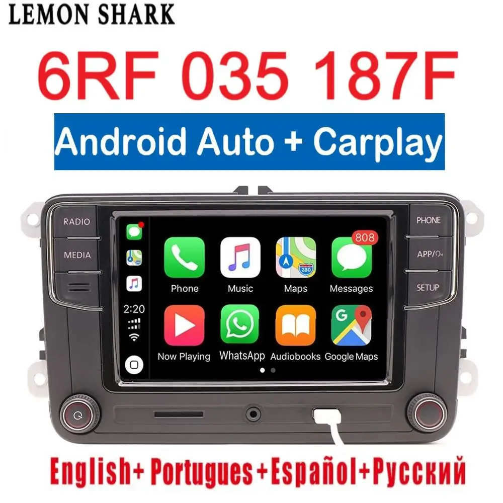 NONAME RCD330 Plus Автомагнитола Android Auto Carplay 6RF 035 187F R340G RCD330G Плеер для VW Tiguan Golf 5 6 MK5 MK6 Passat Polo