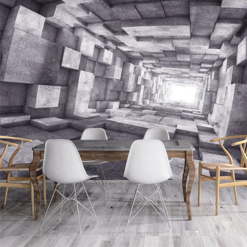 wellyu 3D Европейское ретро расширение пространственный туннель промышленная ветровая стена на заказ большая фреска обои papel de parede para quarto