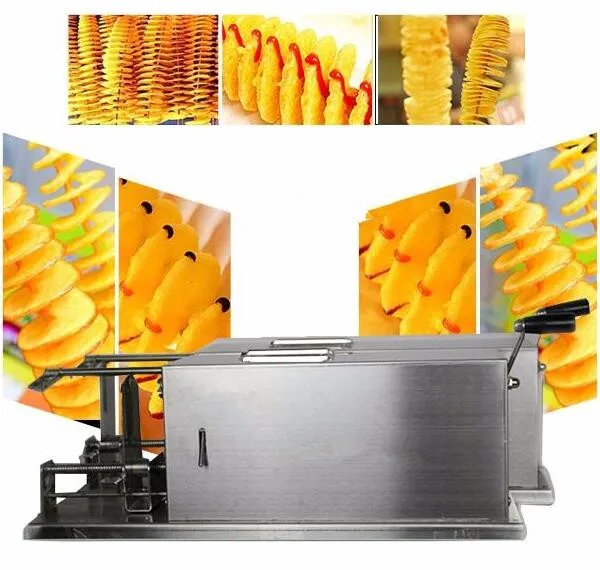 автоматическая картофелекопалка stretch Tornado длиной 45 см, машина для спиральной резки картофеля, машина для нарезки картофельных чипсов ручной работы
