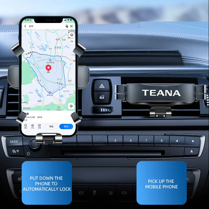 Автомобильный Держатель Мобильного Телефона Для Nissan TEANA Автомобильный Зажим Для Вентиляционного Отверстия Подставка Для Мобильного телефона Поддержка GPS Для iPhone 11 XS X XR 7 Samsung Huawei