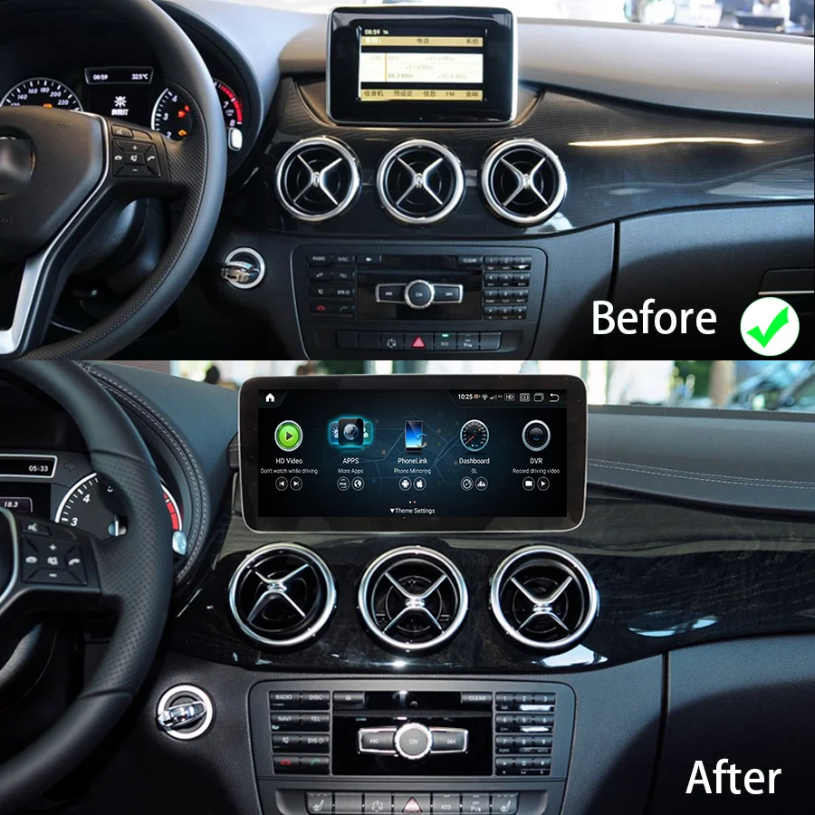 Автомобильный Радиоприемник Qualcomm Android 13 Мультимедийный Видеоплеер Для Mercedes Benz B Class W245 W246 2011-2018 Стерео Навигация GPS 4G LTE