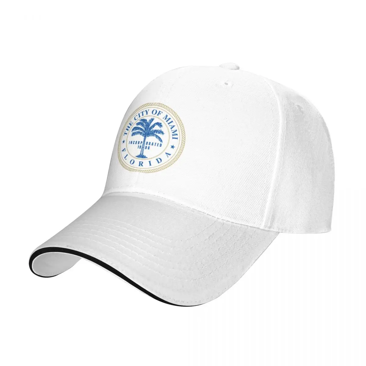 Бейсболка City Seal of Miami, Флорида, кепка с защелкивающейся спинкой, новинка в кепке, кепка женская мужская