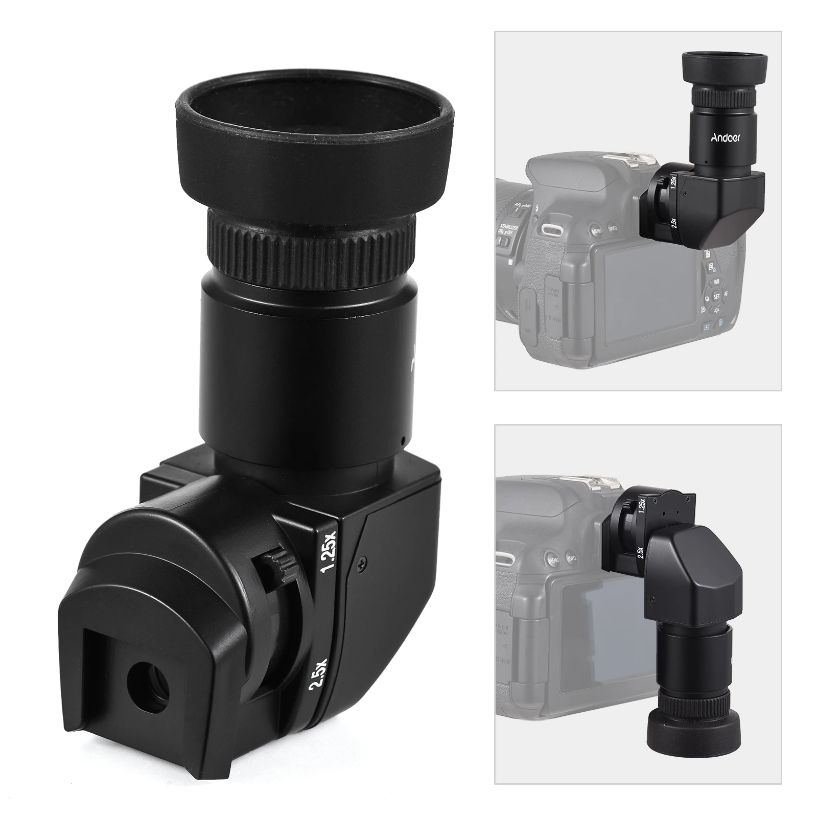 Видоискатель камеры для Цифровой Зеркальной Камеры Canon Nikon Pentax Olympus Leica Fujifilm с увеличением 1.25 X/2.5X Прямоугольный Видоискатель