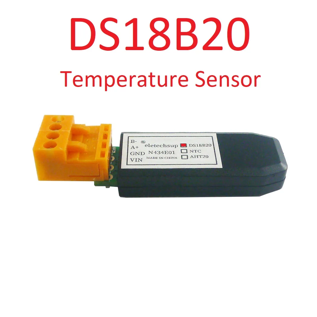 Встроенный DS18B20/NTC/AHT20 RS485 Датчик температуры и влажности Modbus RTU Монитор