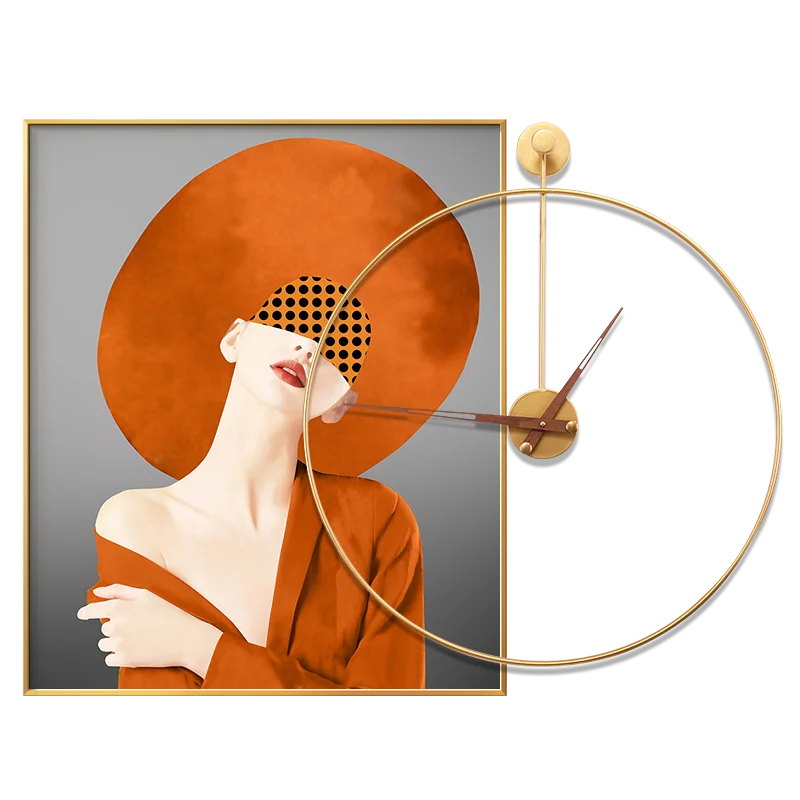 Главная Мода Декоративные настенные часы Индивидуальность Креативные Настенные часы Ресторан Картины Сочетание Украшения часов