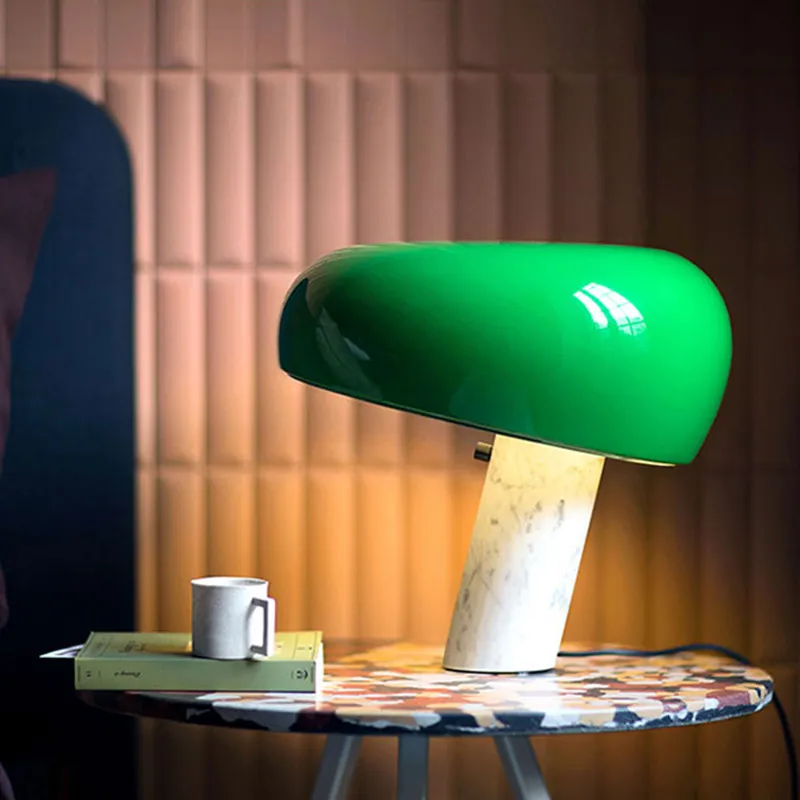Дизайнерские настольные лампы СВЕТОДИОДНЫЙ Мраморный светильник креативная грибная лампа Бытовой ночник Прикроватная Тумбочка для спальни Декоративная лампа для чтения книг