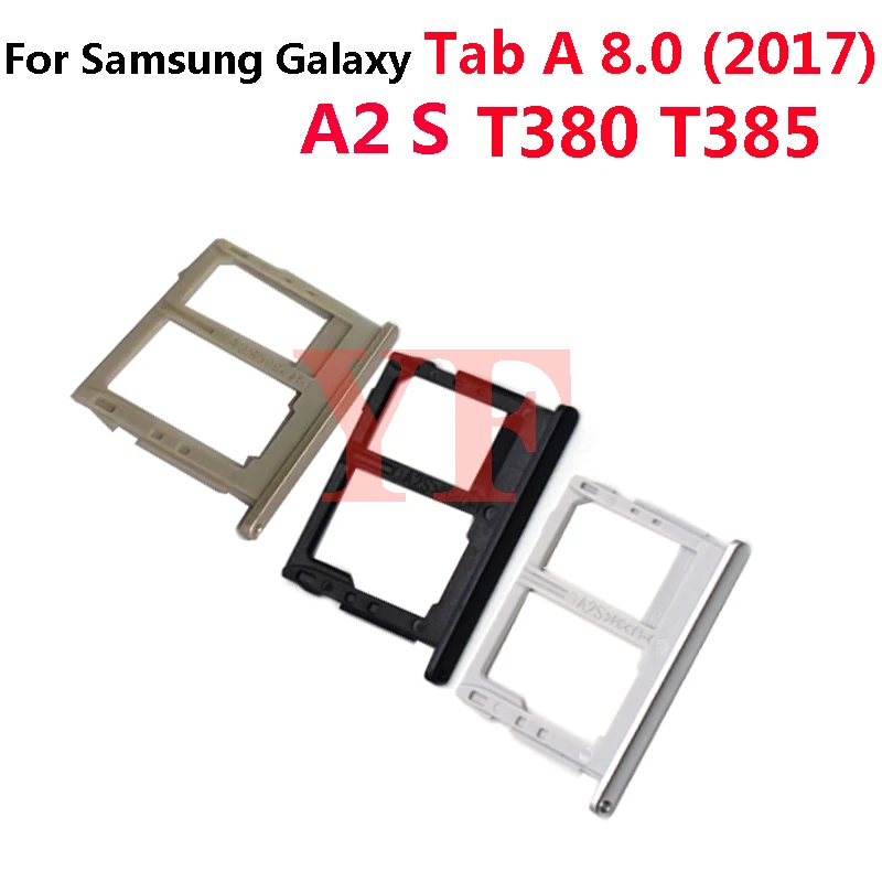 Для Samsung Galaxy Tab A 8.0 2017 Tab A2 S T380 T385 Держатель лотка для SIM-карты Гнездо адаптера Запасные части