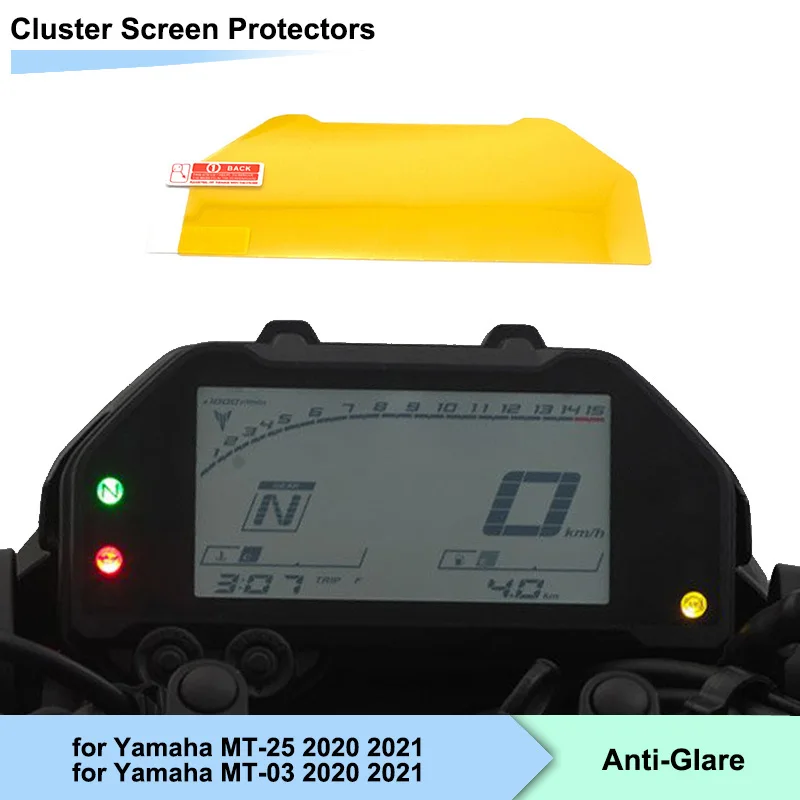 Для Yamaha MT-25 MT-03 2020 2021 MT25 MT03 Кластерная пленка для защиты экрана приборной панели от царапин- Защищает экран от побеления