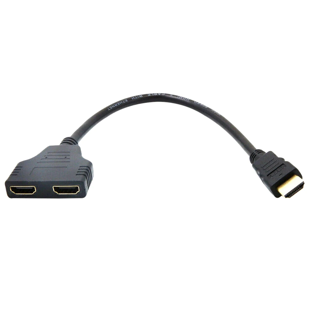 Для камеры Playstation TV HDMI-Совместимый разветвитель, один входной кабель, два выходных адаптера, HDMI-совместимый конвертер
