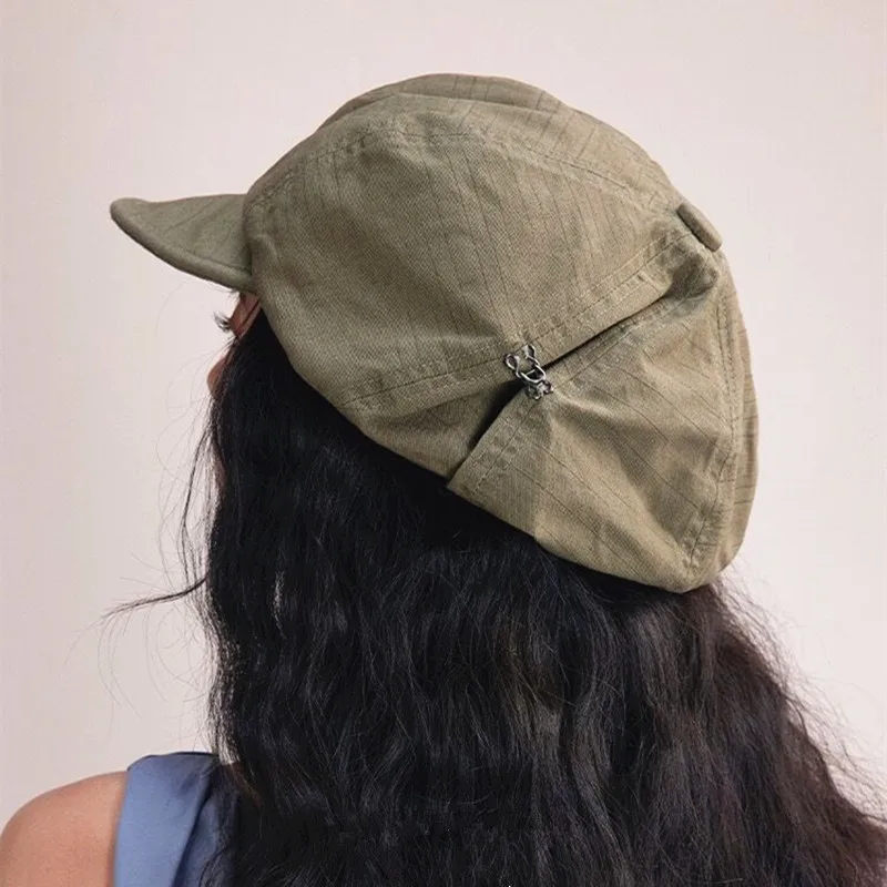 Женские элегантные береты, осенние мешковатые шляпы ленивых французских художников, Однотонная восьмиугольная кепка художника армейского зеленого цвета gorros