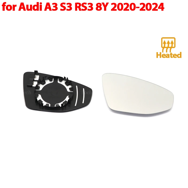 Зеркало С Подогревом Бокового Зеркального Стекла Объектив Зеркала Заднего Вида для Audi A3 8Y S3 8Y RS3 8Y RS A S 3 2020-2024 Аксессуары