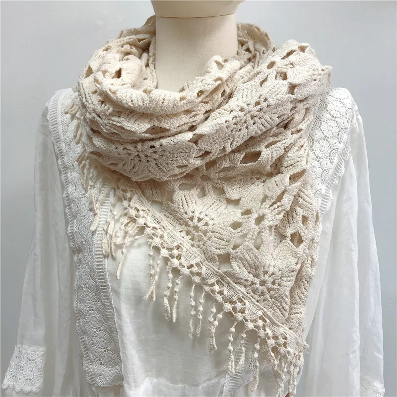 Зимний теплый длинный вязаный шарф, женские толстые шарфы