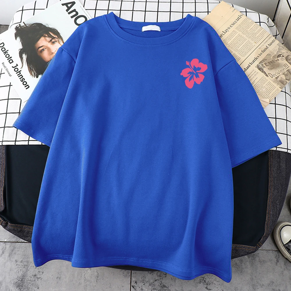 Знак на груди с цветущими цветами, хлопковая мужская одежда, удобная незаменимая футболка, Летняя футболка С коротким рукавом, Индивидуальные футболки