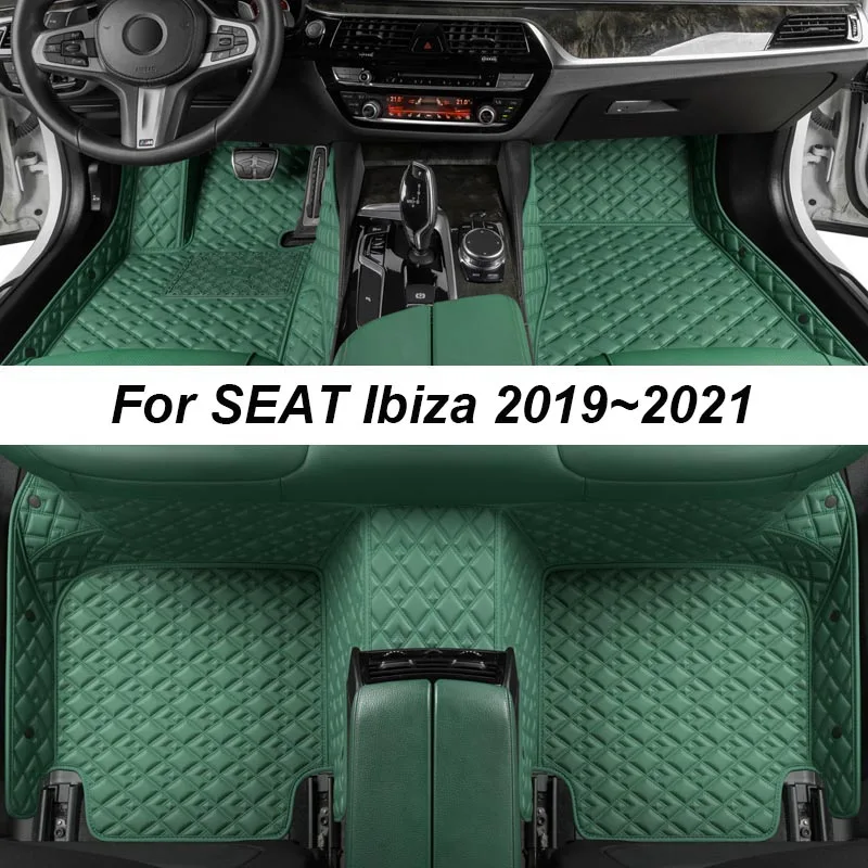 Изготовленные на заказ роскошные коврики для SEAT Ibiza 2019 ~ 2021 Без морщин Автомобильные коврики Аксессуары Запасные части для интерьера Полный комплект