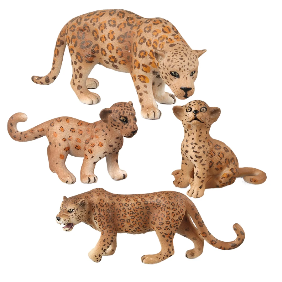 Имитация ПВХ Диких животных Panthera Onca Модели леопардов Южной Америки, фигурки Пантер, фигурки Ягуаров, развивающие игрушки