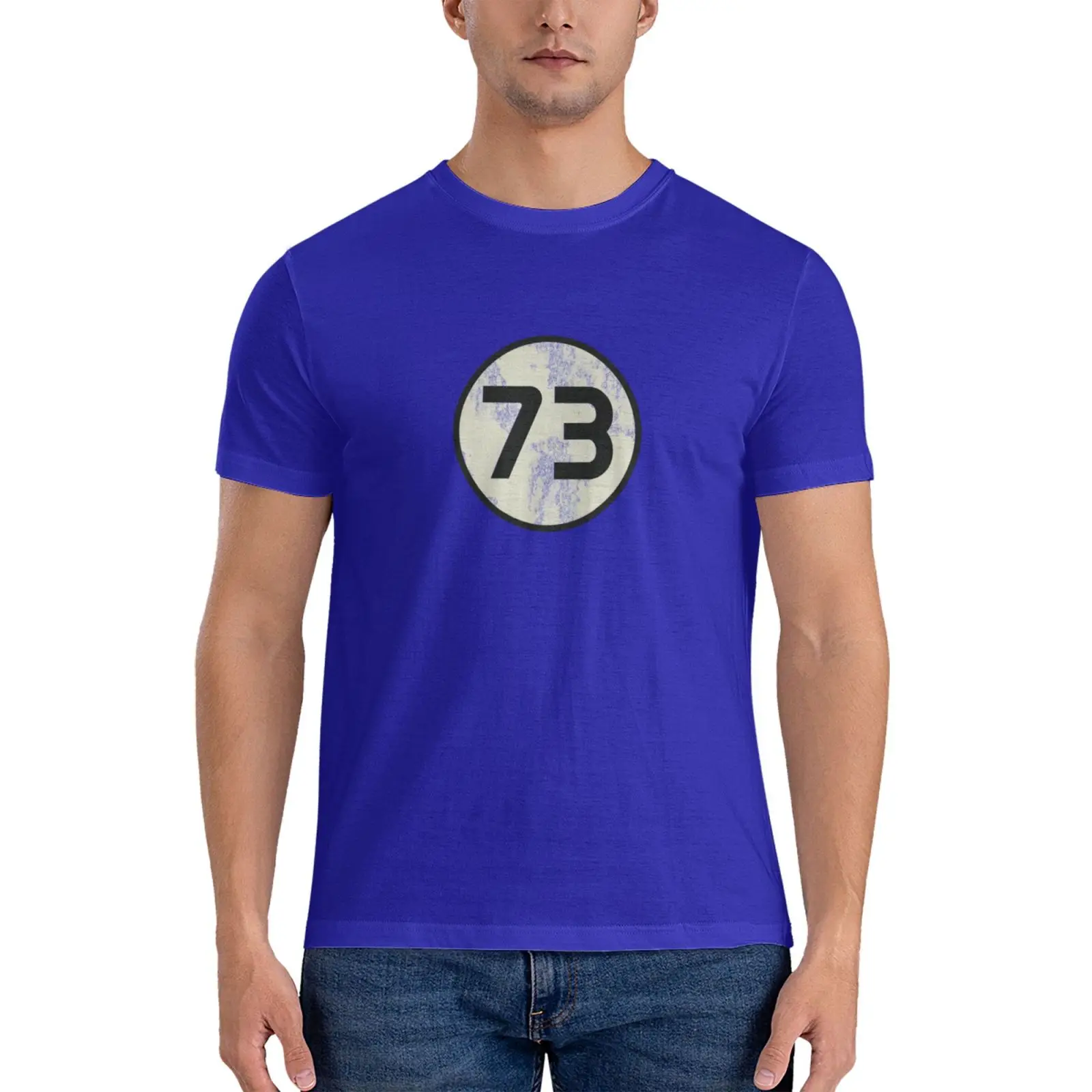 Классическая футболка 73 Sheldon Distressed, мужские футболки с графическим рисунком, забавные футболки для тяжеловесов для мужчин