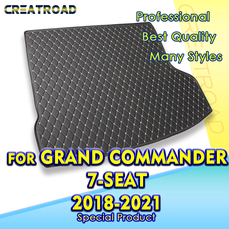 Коврик в багажник автомобиля для JEEP Grand Commander 7-Местный 2018 2019 2020 2021 Пользовательские автомобильные аксессуары для оформления интерьера авто