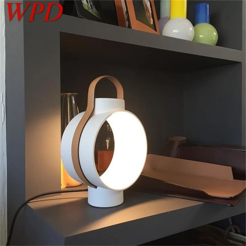 Креативная настольная лампа WPD в форме барабана, современный настольный светильник для украшения дома, детской спальни