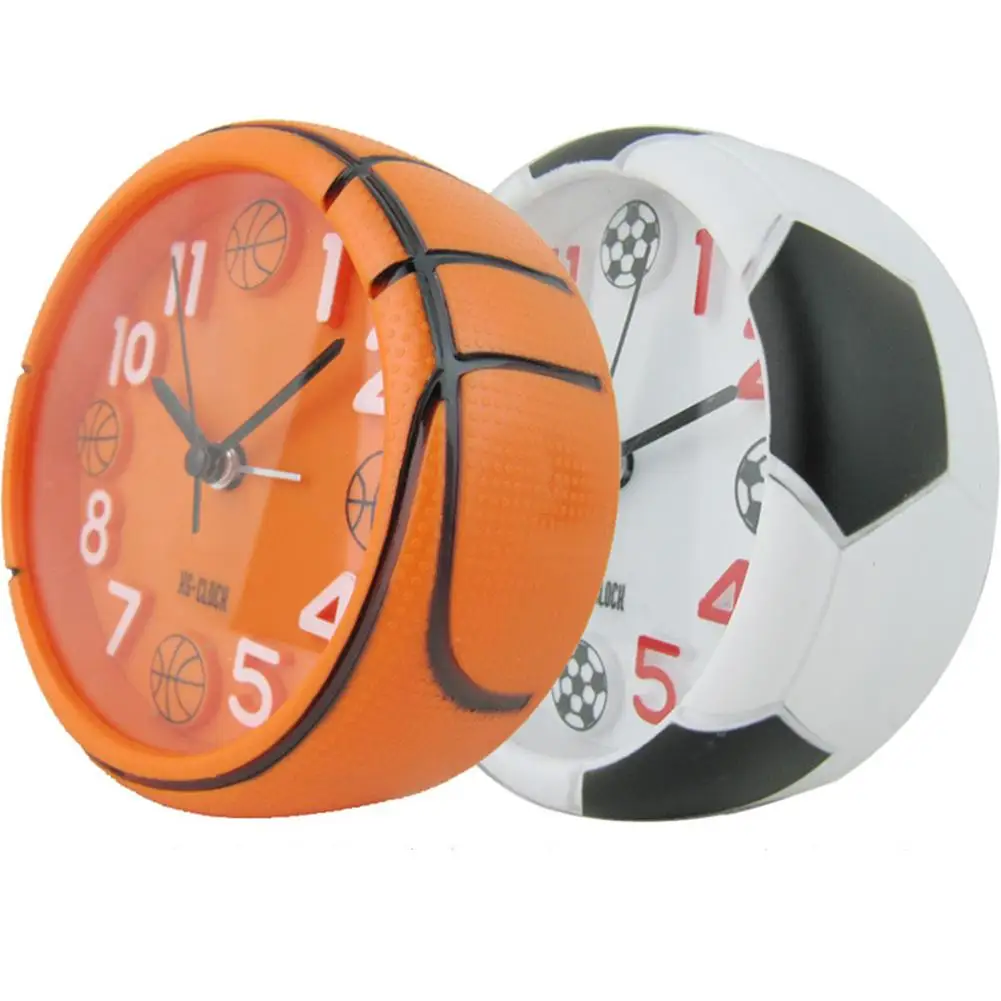 Креативный 3D Баскетбол Футбол Спортивный Будильник Трехмерные Часы с Крупными символами Студенческие Часы Для Детской Комнаты Подарок