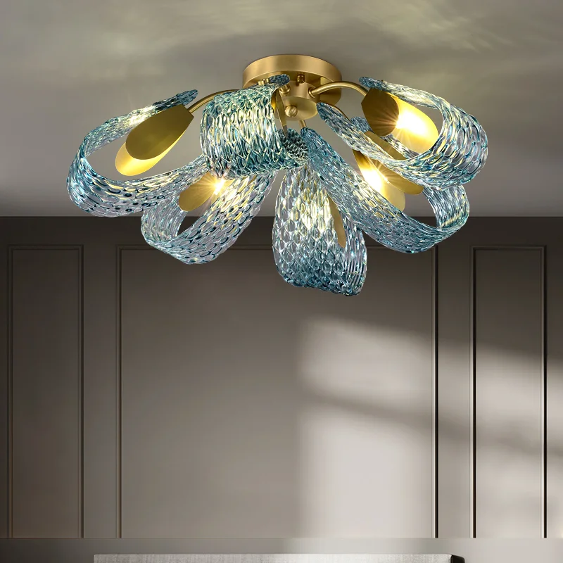 Креативный роскошный потолочный светильник из меди, роскошная подвесная лампа для спальни, гостиной, кухни, столовой, подвесной светильник для домашнего декора
