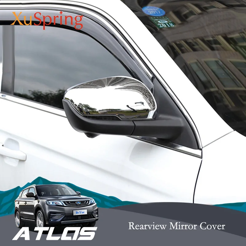 Крышка Зеркала заднего Вида Автомобиля Geely Atlas Boyue Emgrand NL-3 Proton X70 2018 2019 Защитная Отделка, Аксессуары из ABS