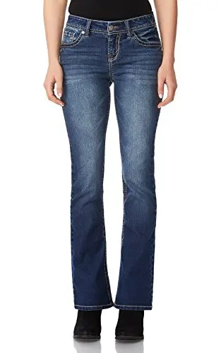 Легендарные женские джинсы средней посадки Insta Stretch Juniors (стандартные и большие размеры), Katy Pure, длиной 17