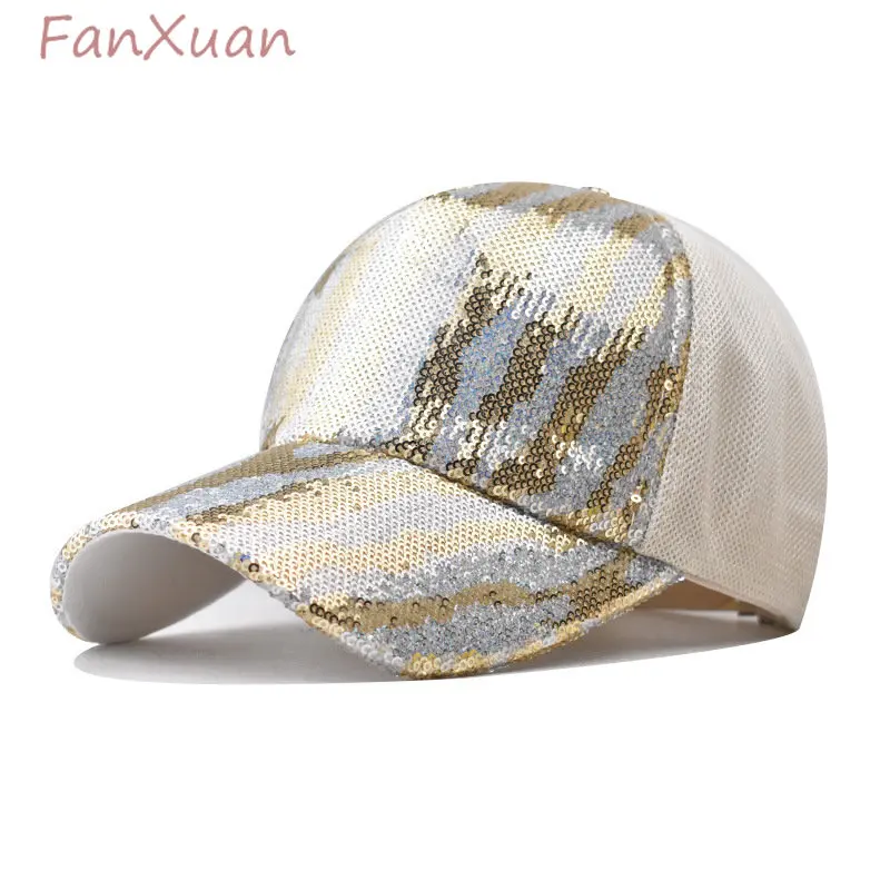 Летняя кепка Deisnger для женщин 2023 г. Блестящая бейсболка с обратимым блеском, мужские сетчатые солнцезащитные шляпы, Уличная одежда в стиле хип-хоп