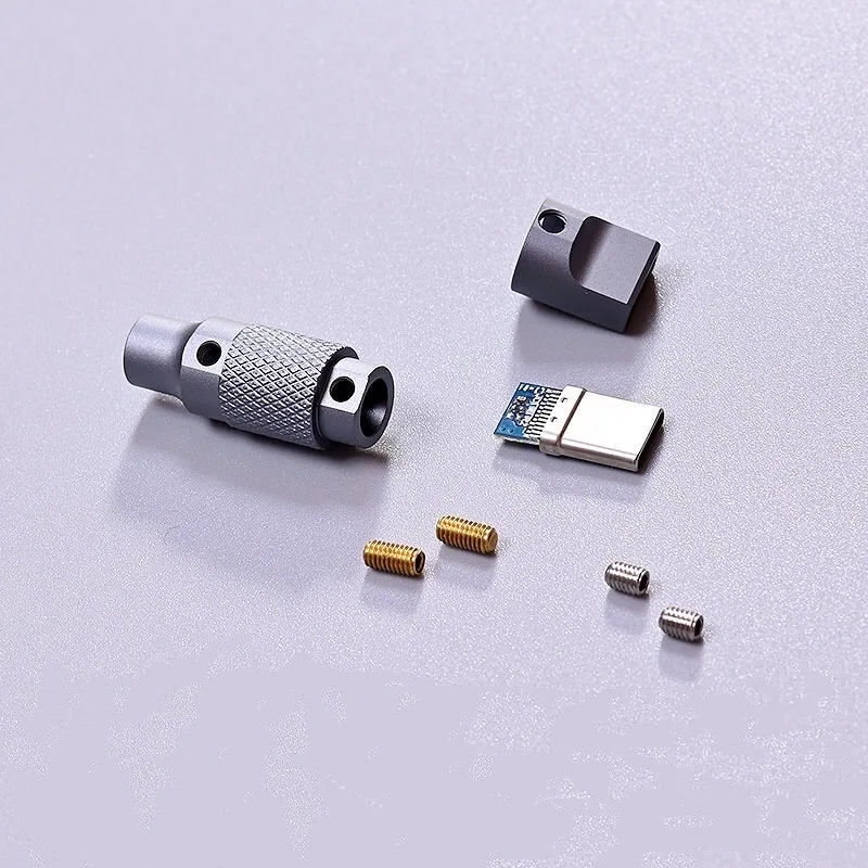 Металлический разъем Kelowna type-C, корпус type C, индивидуальный кабель для передачи данных, USB-разъем для передачи данных