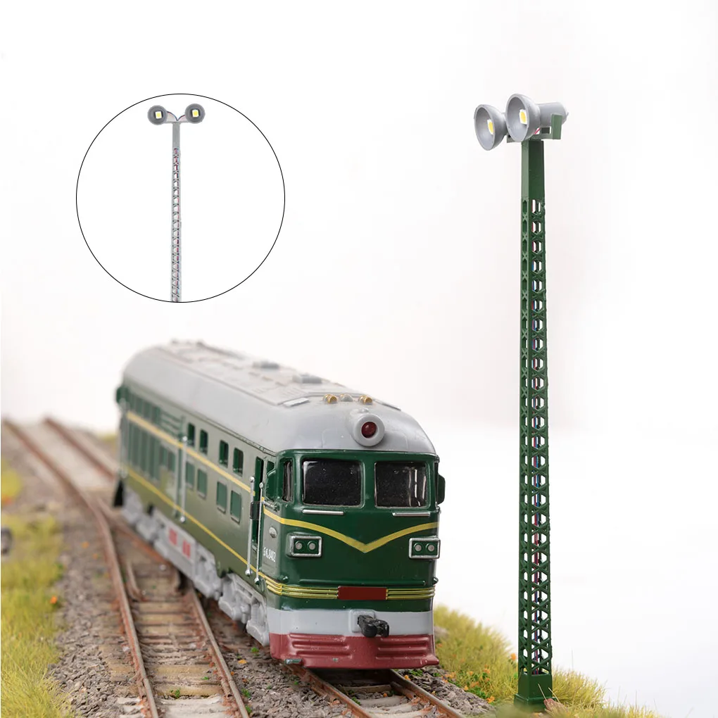 Модель железнодорожных фонарей в ярдовом масштабе, настенные светильники, лампа для поезда, черный теплый свет
