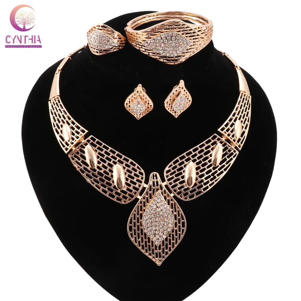 Модные женские комплекты украшений с серьгами, эффектное ожерелье для вечеринки, эксклюзивное ожерелье для продажи 