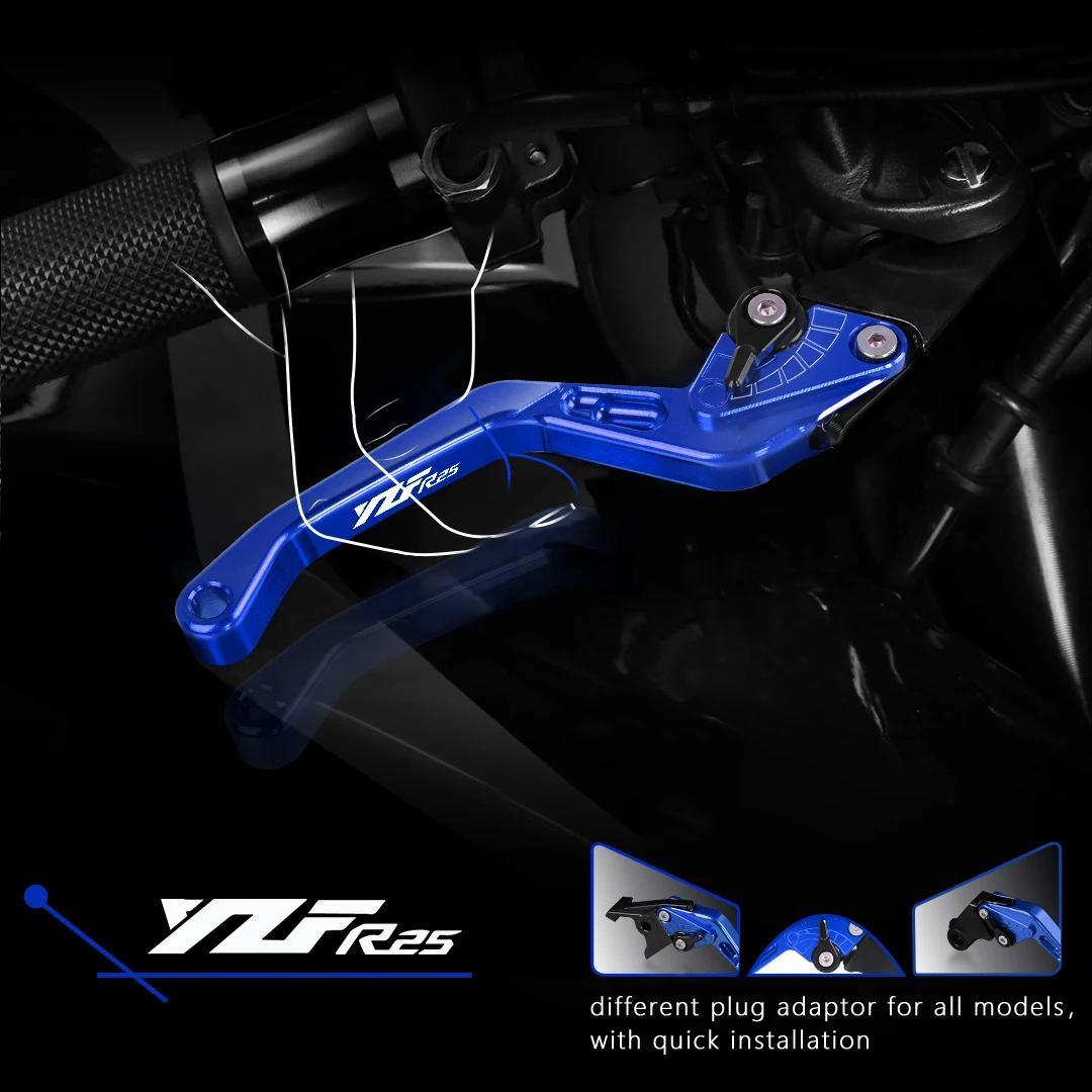 Мотоцикл Регулируемый Короткий Тормозной Рычаг Сцепления Для Yamaha YZF R25 YZF-R25 2015 2016 2017 2018 2019 2020 YZFR25 Аксессуары