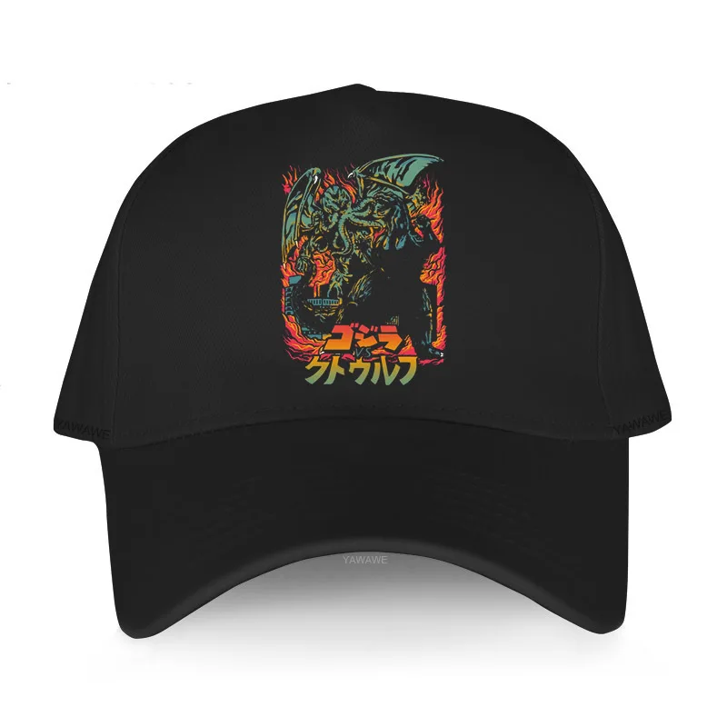Мужская модная хлопчатобумажная шляпа с принтом оригинальная кепка Necronomicon Octopus Lovecraft Мужская дышащая бейсболка Boyfriend hats